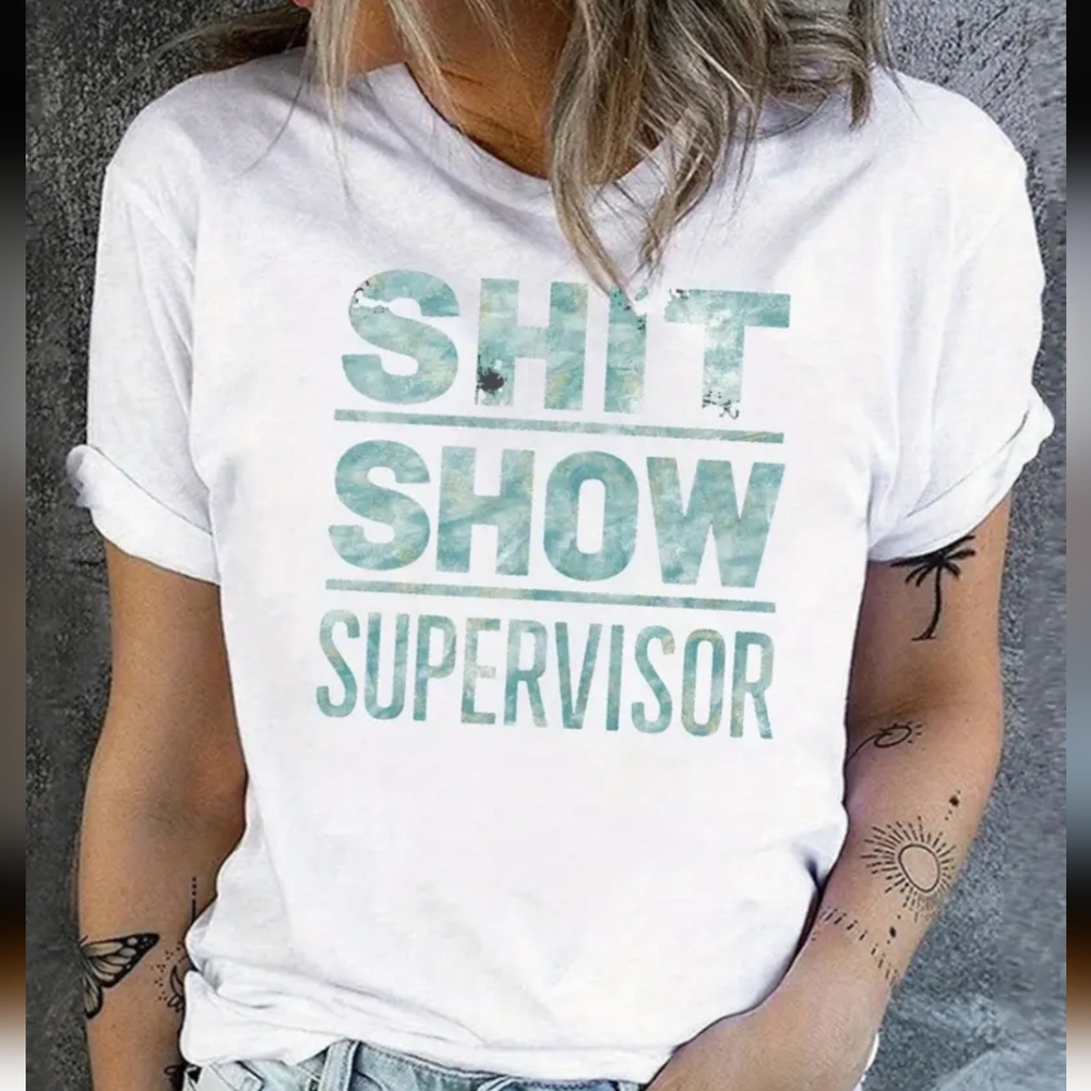 White Graphic Tee